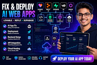 fix deploy lovable ai website lovable dev lovable supabase v0 base44, replit ai