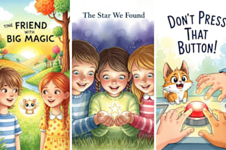 children story book illustration and children story book illustration