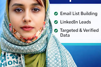 do b2b lead generation, email list building and web research