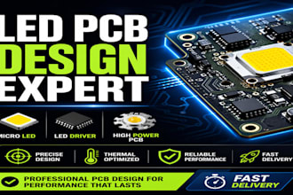 design professional micro led pcb, led driver and high power lighting pcb