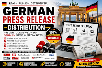 distribute german press release to germany news sites