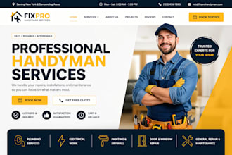 build a handyman website for home repair and maintenance business