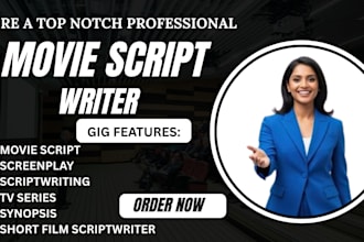 do movie script tv plot feature film script screenplay coverage tv series