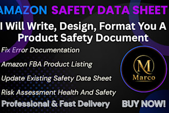 create amazon safety data sheet documentation hazardous compliance approval
