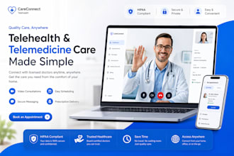 build hipaa compliant telehealth telemedicine dental emergency websites