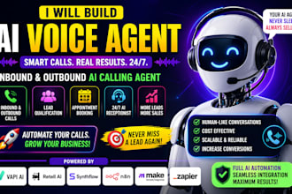 ai voice agent, ai calling agent, ai receptionist with vapi ai, retell ai