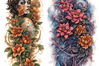 design professional tattoo and custom tattoo