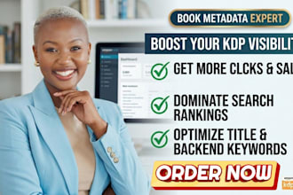 do KDP book metadata optimization and amazon keyword deep research for SEO
