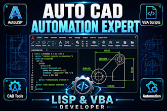 create autocad automation tools using autolisp or vba