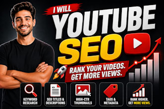 rank your videos with expert youtube SEO and high CTR thumbnails