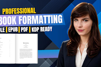 format and design your ebook for amazon KDP, kindle and epub like a pro