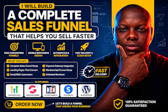 build a complete sales funnel that helps you sell faster