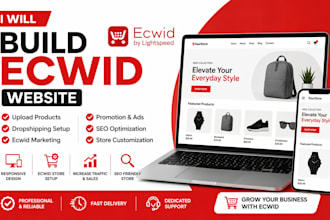 build ecwid website upload product ecwid marketing dropshipping promotion SEO