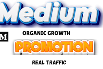 do organic medium promotion, massive promotion for your medium article