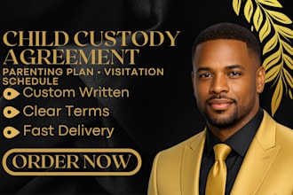 write child custody agreement parenting plan visitation schedule co parenting