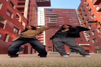 create energetic afro dance video, afrobeat choreography, viral dance content