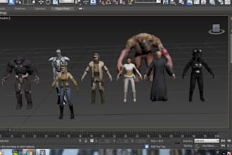 rip and port 3d model from game or site and create custom playermodel for games