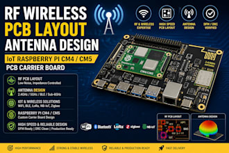 rf wireless pcb layout antenna design iot raspberry pi cm4 cm5 pcb carrier board