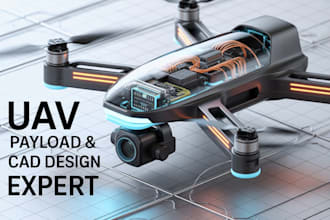 design drone payload integration fpv camera mounts and uav cad for manufacturing
