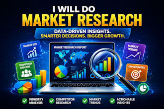 create market research and competitor analysis report