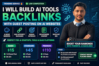 build tech backlinks for ai tools and saas websites