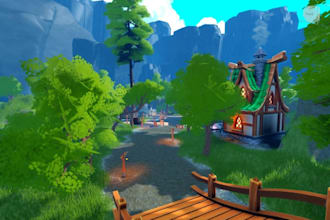 create game environment for unreal engine 5, roblox map lobby open world terrain