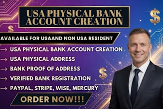 do usa bank creation mercury wise llc , physical address business bank setup