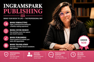book editing, proofreading, book formatting, book publishing for ingramspark