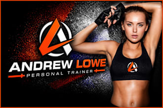 fitness logo for online coaches and gym brands