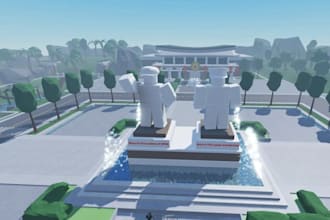 build custom roblox map, roblox environment and game in roblox studio