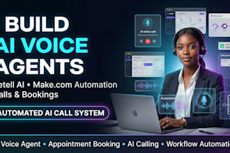 build ai voice agent using retell ai and makecom for calls and bookings