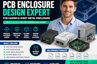 create custom pcb enclosures 3d printable pcb cases sheet metal housings