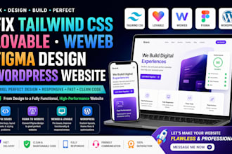 fix tailwind css lovable dev weweb figma pixel design lovable wordpress website
