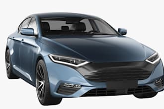 do unique 3d car modeling, car rendering, gta vstyle for game and printing
