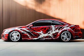 design professional car wrap, van wrap any vehicle wrap
