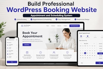 build professional wordpress booking website appointment and scheduling system
