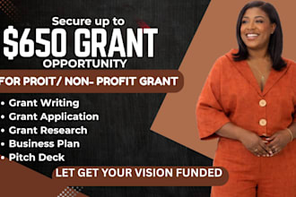 do winning grant writing, proposal, research for non profit grant
