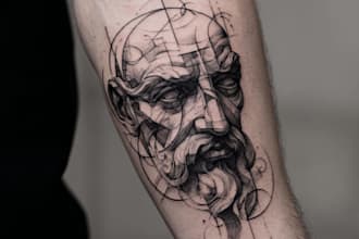 design custom anime tattoo or manga tattoo design