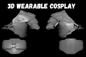 3d wearable cosplay armor 3d cosplay print and paint 3d mask helmet armor