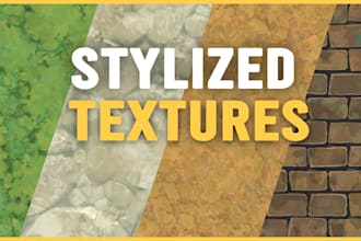 create stylized handpainted textures for games and 3d assets