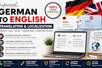 translate and localize deutsch education website saas platform landing page book