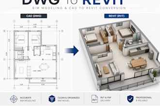convert cad drawings into a revit bim model dwg to rvt