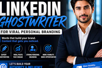 be your expert x and linkedin ghostwriter for viral personal branding