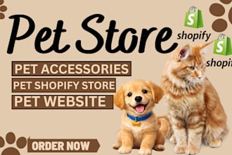design profitable pet shopify store pet website pet dropshiping pet accessories
