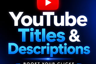 write engaging youtube titles and descriptions