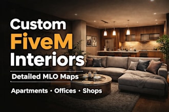 custom fivem mlo, custom map, gmod, ymap, interior and exterior design