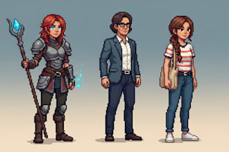 create pixel art character pixel art animation sprite sheet pixel art background