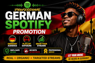 do professional german spotify music promotion