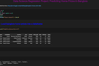 build a machine learning model in python for your dataset