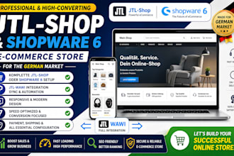 build and customize jtl shop or shopware 6 store with wawi integration